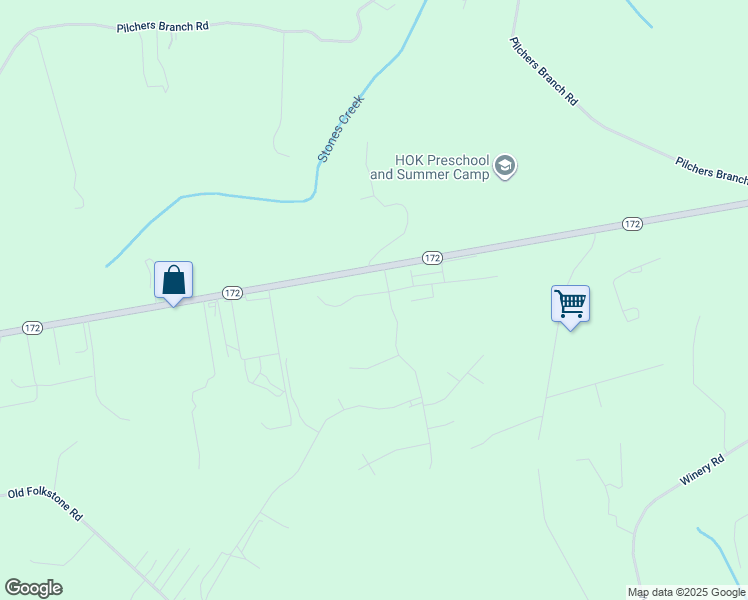 map of restaurants, bars, coffee shops, grocery stores, and more near 205 Admiral Court in Sneads Ferry