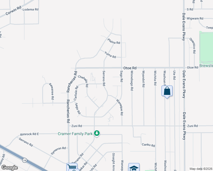map of restaurants, bars, coffee shops, grocery stores, and more near 20327 Carlisle Road in Apple Valley