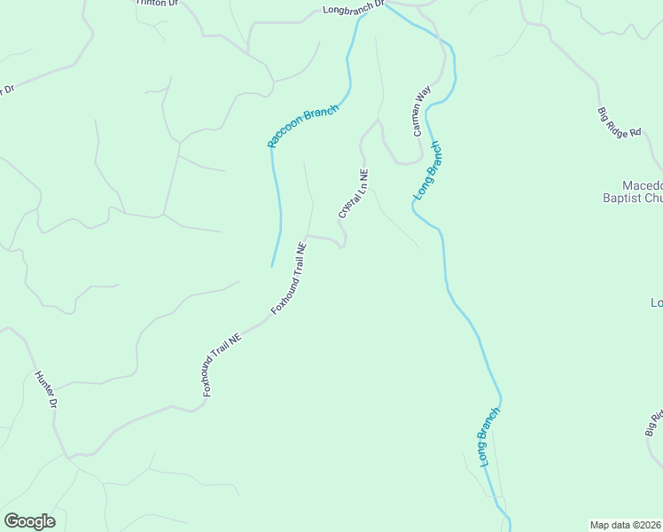 map of restaurants, bars, coffee shops, grocery stores, and more near 1532 Crystal Lane Northeast in Ranger