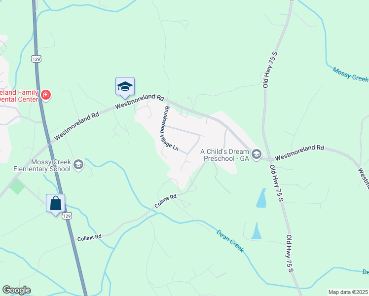 map of restaurants, bars, coffee shops, grocery stores, and more near 297 Brookwood Village Lane in Cleveland