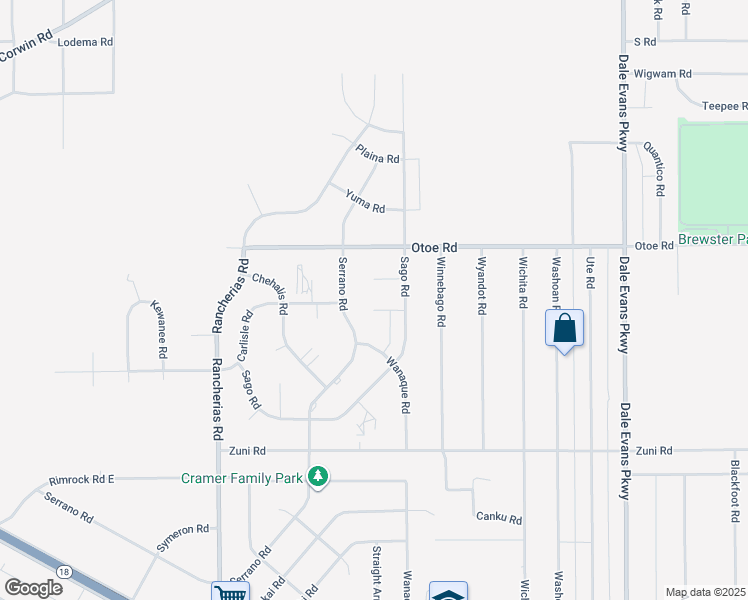 map of restaurants, bars, coffee shops, grocery stores, and more near 20412 Sago Ln in Apple Valley