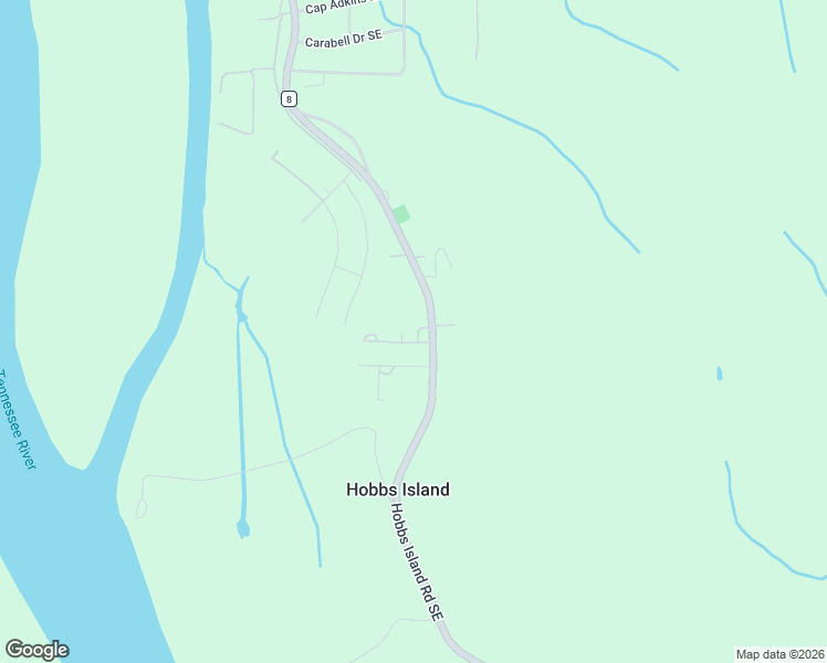 map of restaurants, bars, coffee shops, grocery stores, and more near 104 Aday Drive Southeast in Huntsville