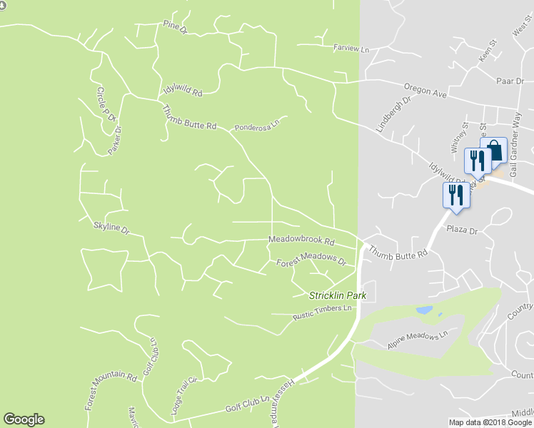map of restaurants, bars, coffee shops, grocery stores, and more near 110 Butte Canyon Drive in Prescott
