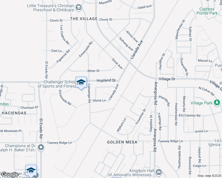 map of restaurants, bars, coffee shops, grocery stores, and more near 15011 Maribelle Drive in Victorville