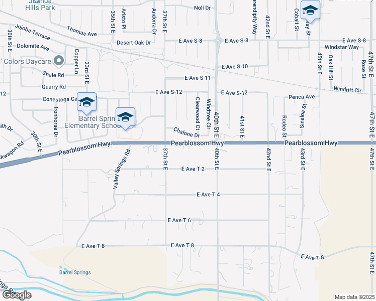 map of restaurants, bars, coffee shops, grocery stores, and more near 3744 Pearblossom Highway in Palmdale