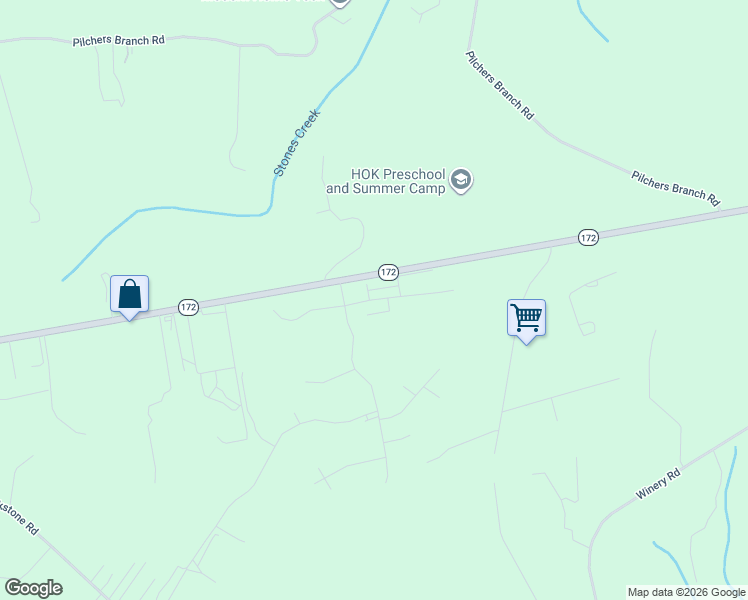 map of restaurants, bars, coffee shops, grocery stores, and more near 303 Lanyard Drive in Sneads Ferry