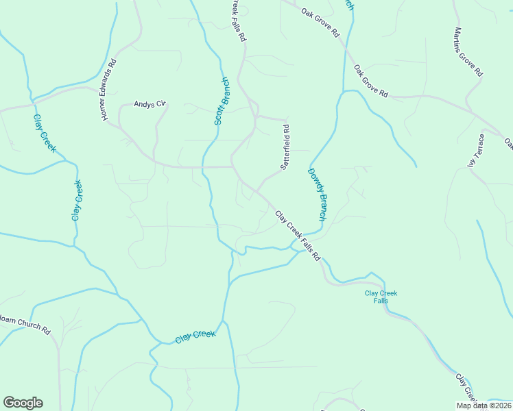map of restaurants, bars, coffee shops, grocery stores, and more near 1367 Clay Creek Falls Road in Dahlonega