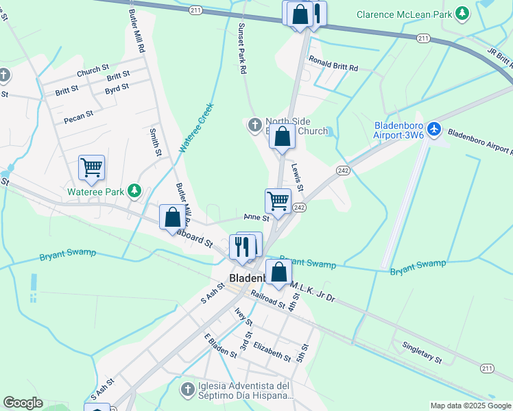 map of restaurants, bars, coffee shops, grocery stores, and more near in Elizabethtown