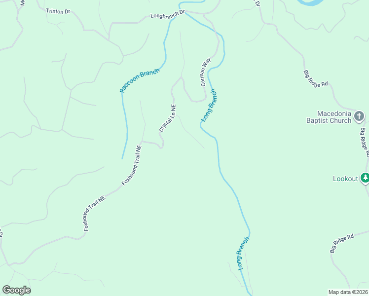 map of restaurants, bars, coffee shops, grocery stores, and more near 1538 Crystal Lane Northeast in Ranger