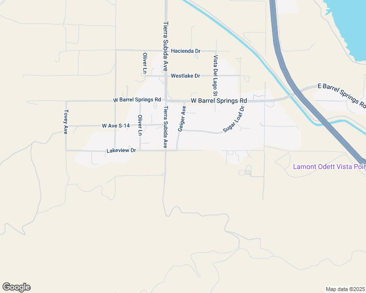 map of restaurants, bars, coffee shops, grocery stores, and more near 36406 Geiger Avenue in Palmdale
