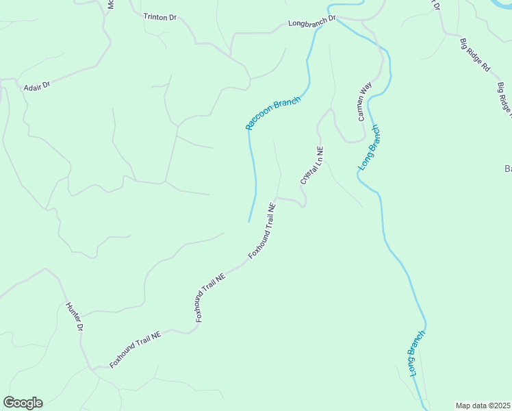 map of restaurants, bars, coffee shops, grocery stores, and more near 1403 Foxhound Trail Northeast in Ranger