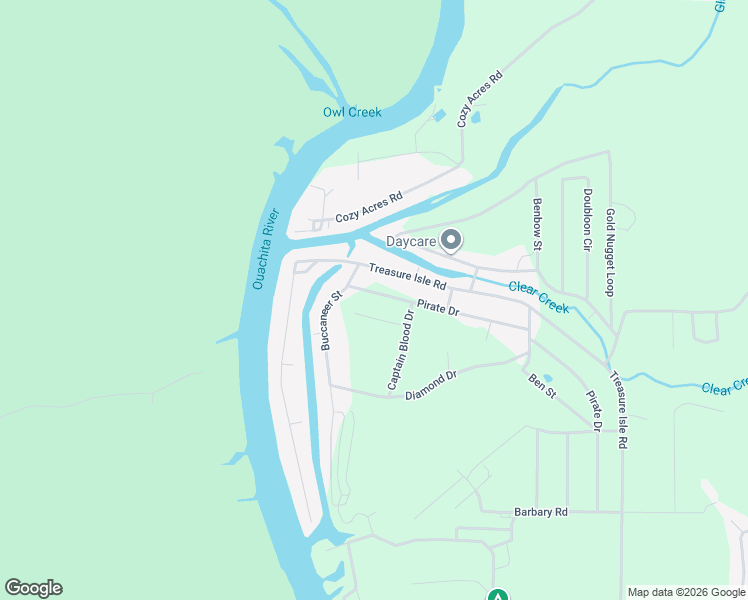 map of restaurants, bars, coffee shops, grocery stores, and more near 449 Pirate Drive in Garland County