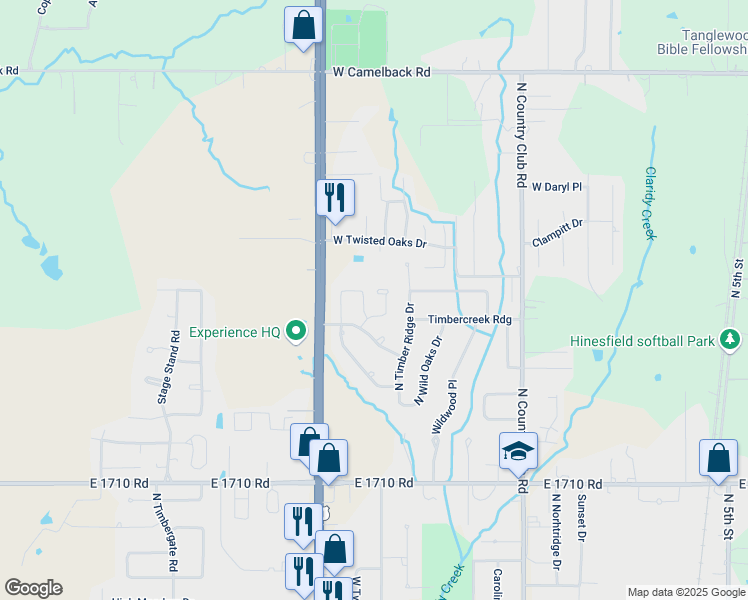 map of restaurants, bars, coffee shops, grocery stores, and more near 3005 Timbercreek Ridge in Duncan