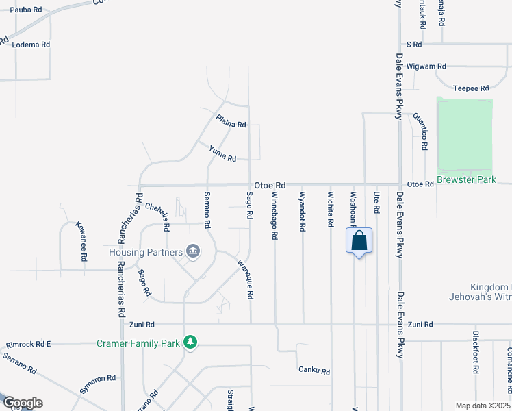 map of restaurants, bars, coffee shops, grocery stores, and more near 16077 Sago Road in Apple Valley