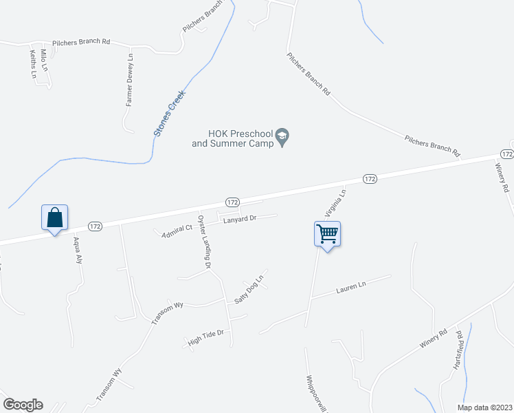 map of restaurants, bars, coffee shops, grocery stores, and more near 642 Ebb Tide Lane in Sneads Ferry