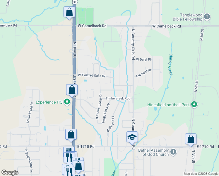 map of restaurants, bars, coffee shops, grocery stores, and more near 3206 Fox Hollow Road in Duncan