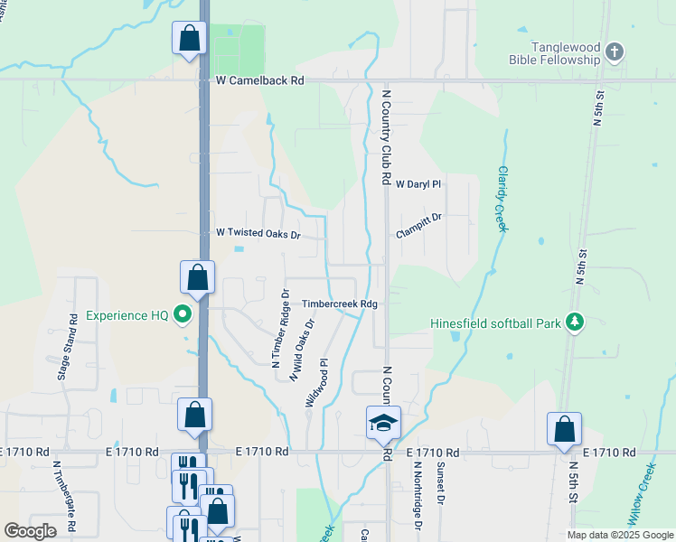 map of restaurants, bars, coffee shops, grocery stores, and more near 1109 West Bent Tree Street in Duncan