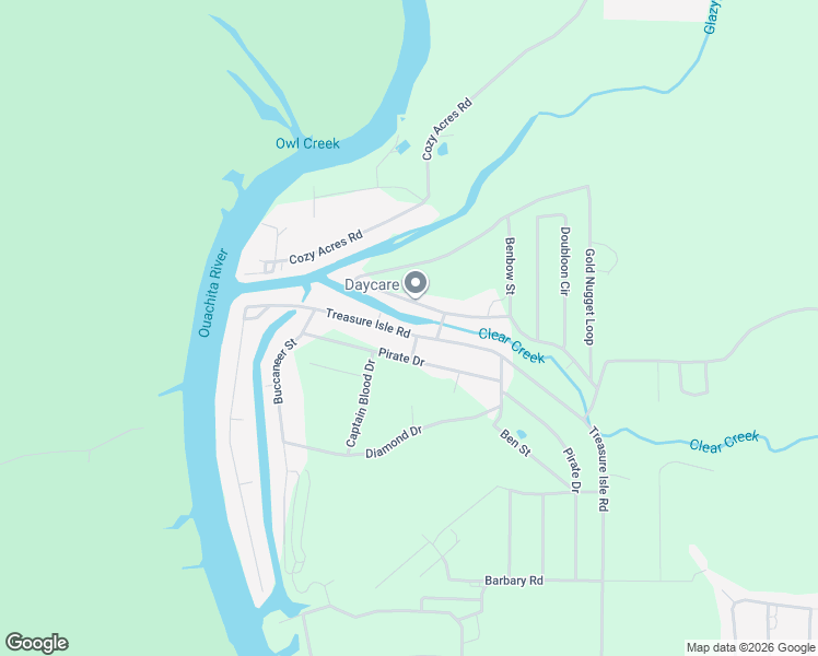 map of restaurants, bars, coffee shops, grocery stores, and more near 1418 Treasure Isle Road in Hot Springs