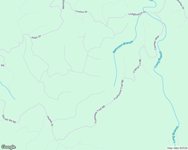 map of restaurants, bars, coffee shops, grocery stores, and more near 1048 Mayfield Lane Northeast in Ranger