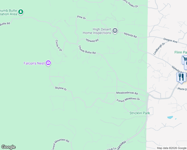 map of restaurants, bars, coffee shops, grocery stores, and more near 2009 Rocky Dells Drive in Prescott