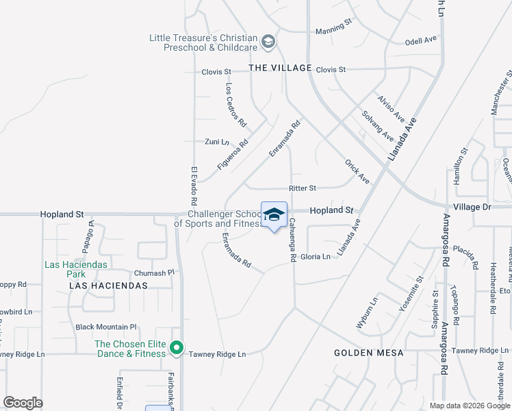 map of restaurants, bars, coffee shops, grocery stores, and more near 14760 Hopland Street in Victorville