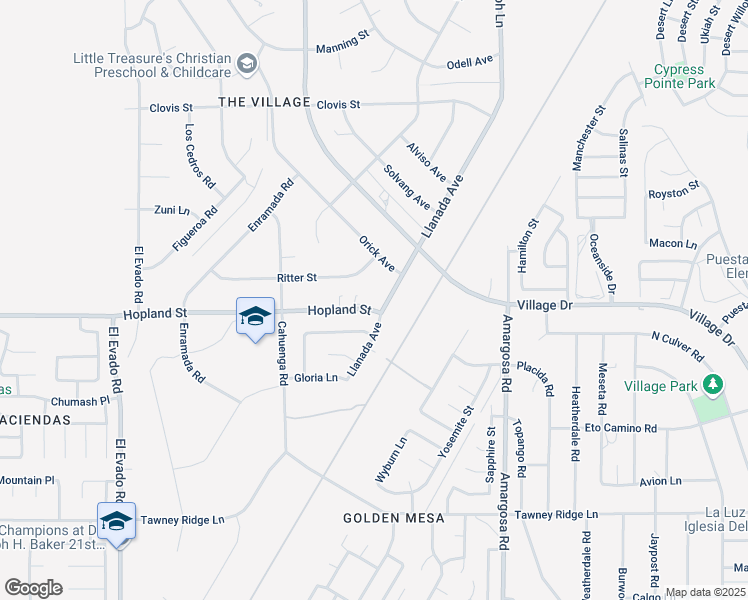 map of restaurants, bars, coffee shops, grocery stores, and more near 15050 Hopland Street in Victorville