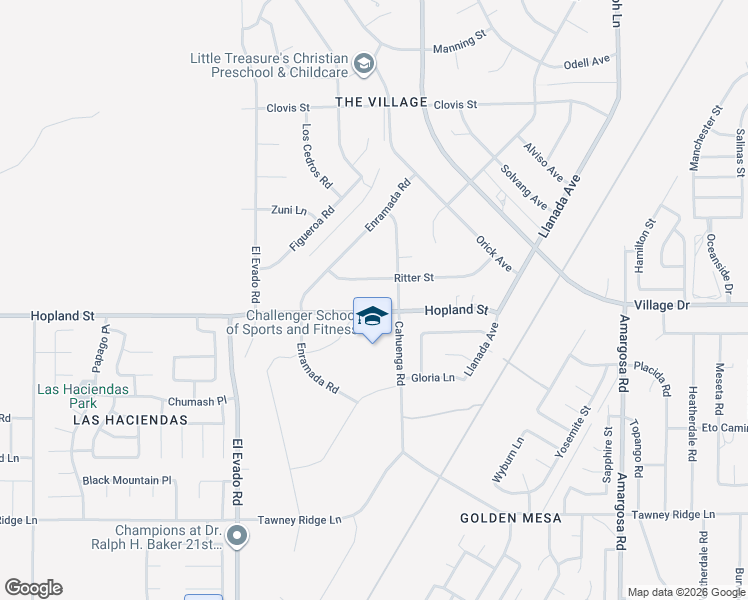 map of restaurants, bars, coffee shops, grocery stores, and more near 14820 Hopland Street in Victorville