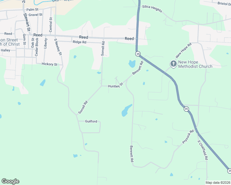 map of restaurants, bars, coffee shops, grocery stores, and more near 1601 Huntley Street in Benton