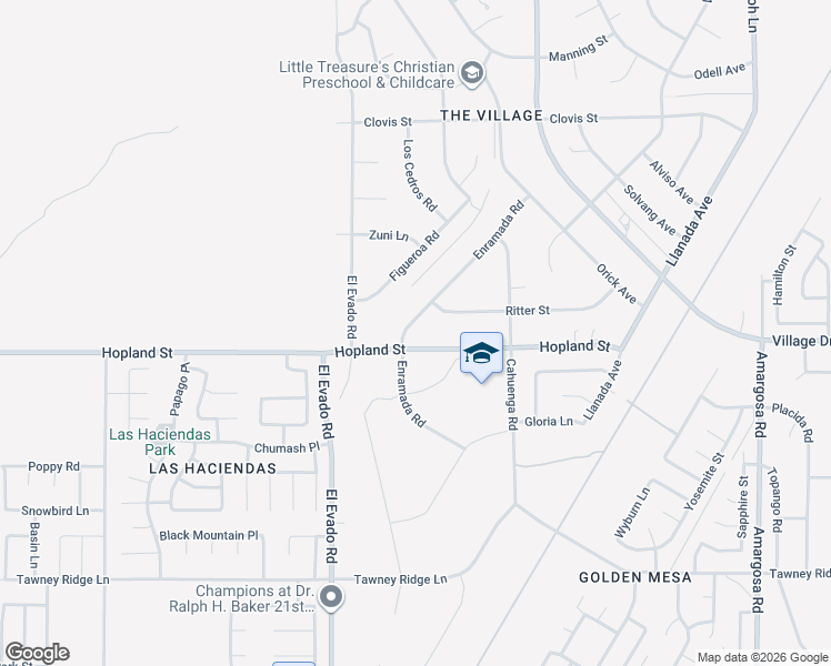 map of restaurants, bars, coffee shops, grocery stores, and more near 14690 Hopland Street in Victorville