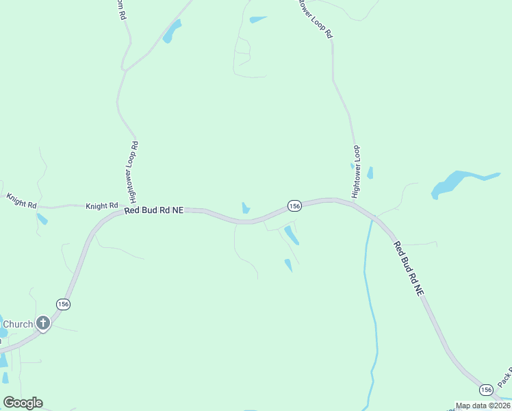 map of restaurants, bars, coffee shops, grocery stores, and more near 7680 Red Bud Road Northeast in Ranger