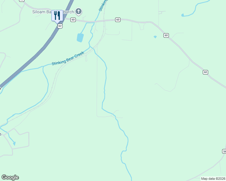 map of restaurants, bars, coffee shops, grocery stores, and more near 354 Spurgeon Road in Russellville