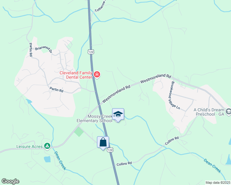 map of restaurants, bars, coffee shops, grocery stores, and more near 3057 Westmoreland Road in Cleveland