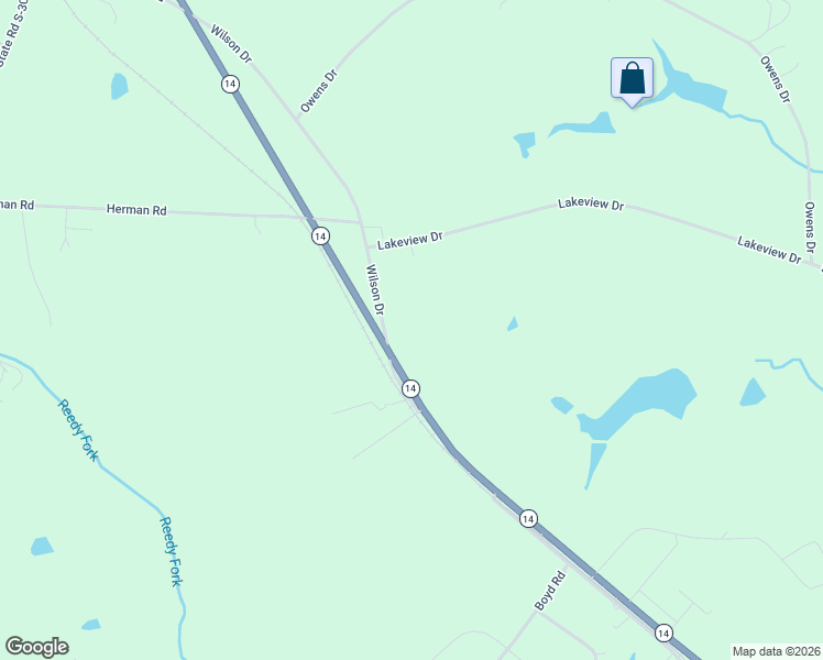 map of restaurants, bars, coffee shops, grocery stores, and more near 84 Wilson Drive in Laurens