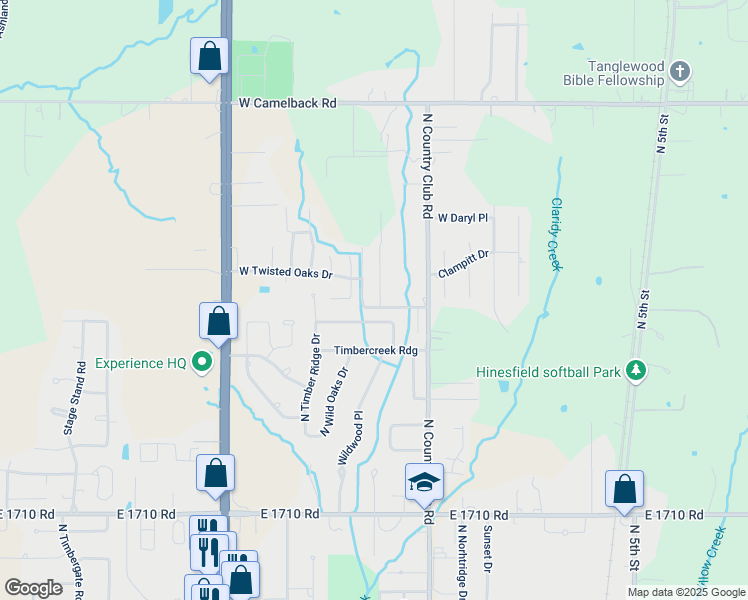 map of restaurants, bars, coffee shops, grocery stores, and more near 1109 West Bent Tree Street in Duncan