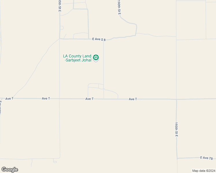 map of restaurants, bars, coffee shops, grocery stores, and more near 190th Street East in Palmdale