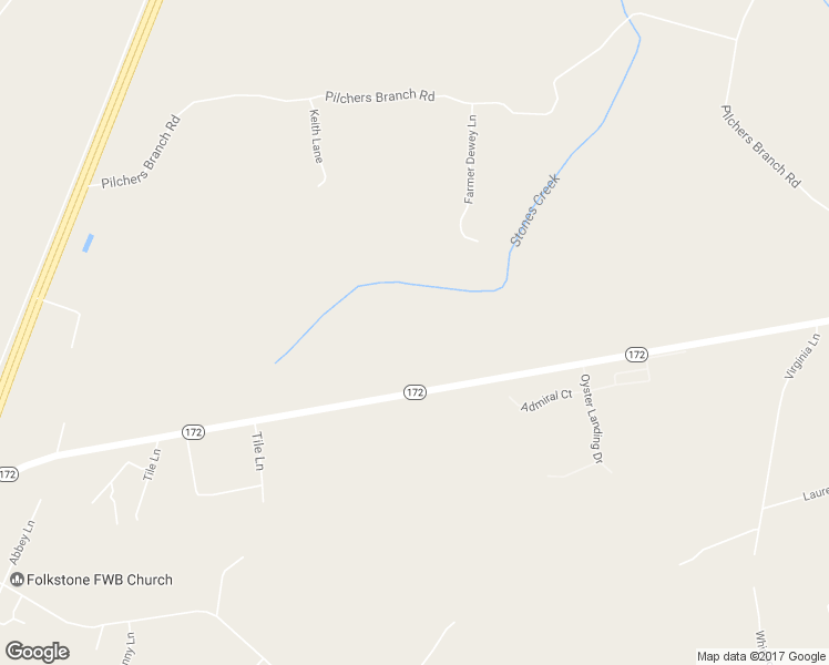 map of restaurants, bars, coffee shops, grocery stores, and more near 1335 Highway 172 in Holly Ridge