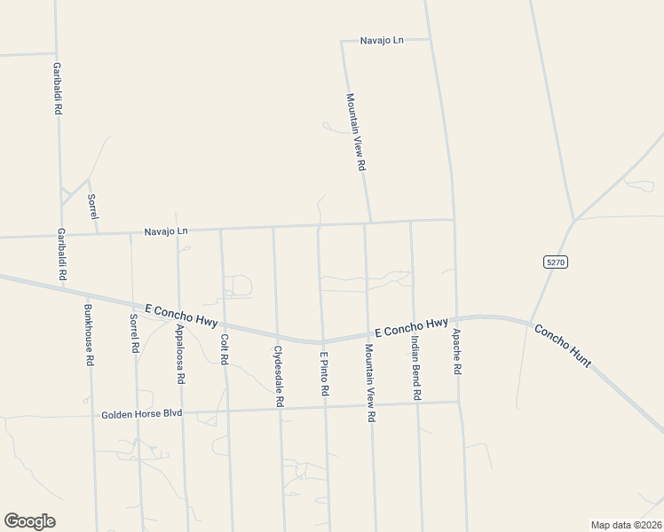 map of restaurants, bars, coffee shops, grocery stores, and more near 4571 East Pinto Road in Snowflake