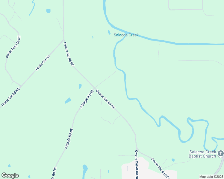 map of restaurants, bars, coffee shops, grocery stores, and more near 565 Owens Gin Road Northeast in Calhoun