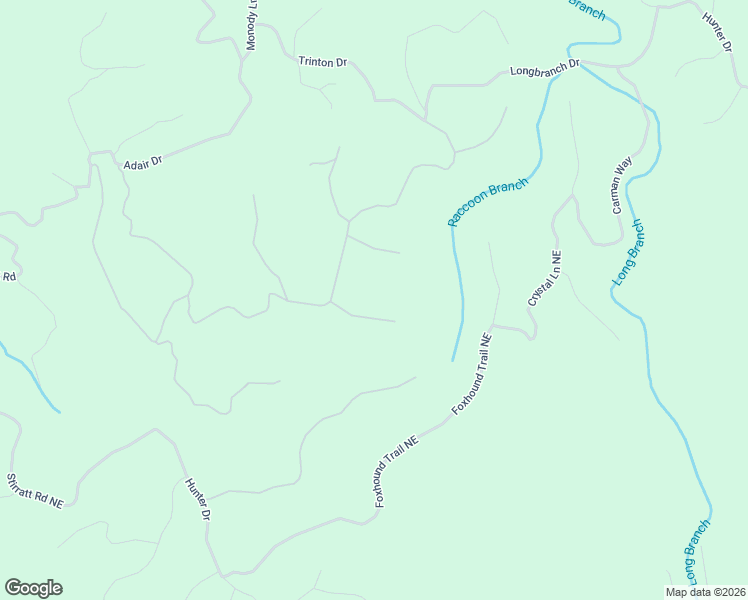 map of restaurants, bars, coffee shops, grocery stores, and more near 1048 Mayfield Lane Northeast in Ranger
