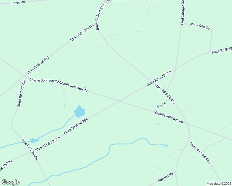 map of restaurants, bars, coffee shops, grocery stores, and more near 1115 Charlie Johnson Road in Kershaw