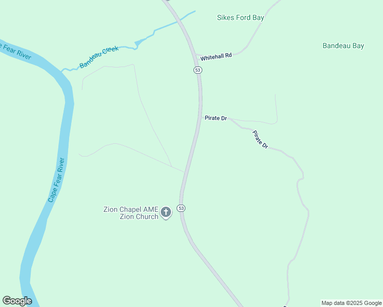 map of restaurants, bars, coffee shops, grocery stores, and more near 6948 North Carolina 53 in Kelly
