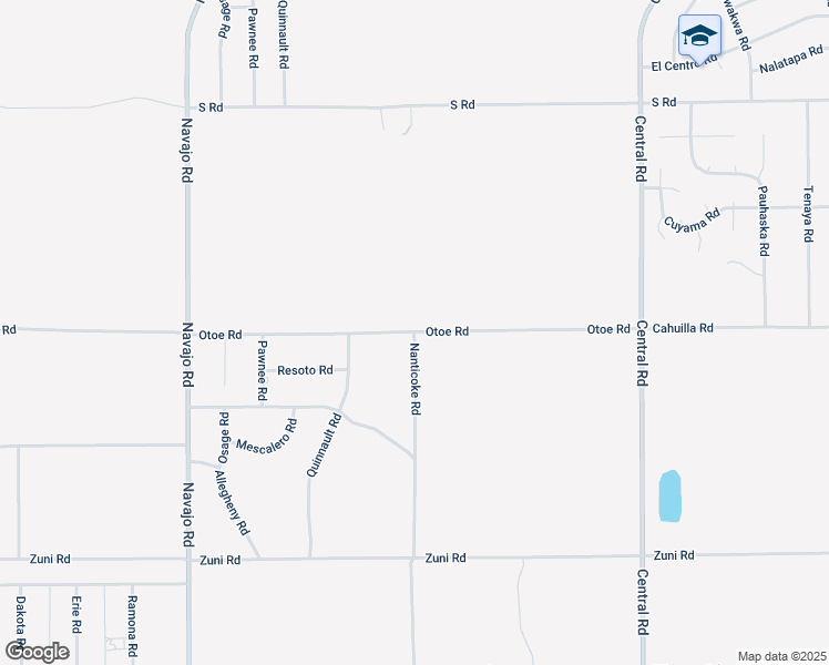 map of restaurants, bars, coffee shops, grocery stores, and more near 16925 Nanticoke Road in Apple Valley