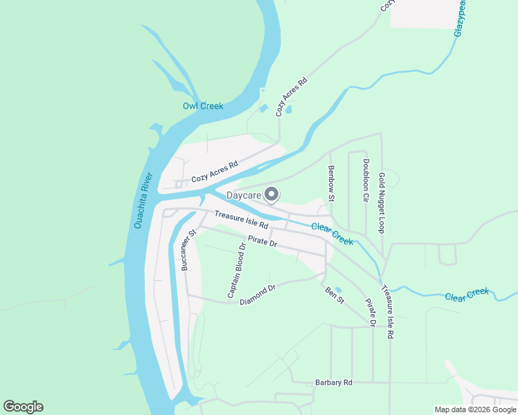 map of restaurants, bars, coffee shops, grocery stores, and more near 1418 Treasure Isle Road in Hot Springs