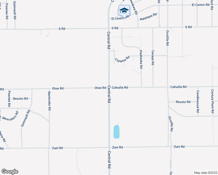 map of restaurants, bars, coffee shops, grocery stores, and more near Central Road in Apple Valley