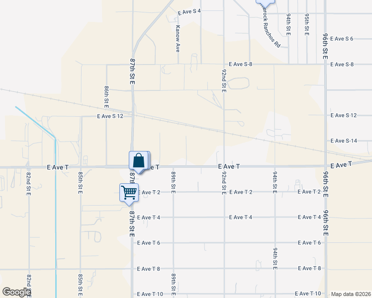 map of restaurants, bars, coffee shops, grocery stores, and more near Colcord Avenue in Sun Village
