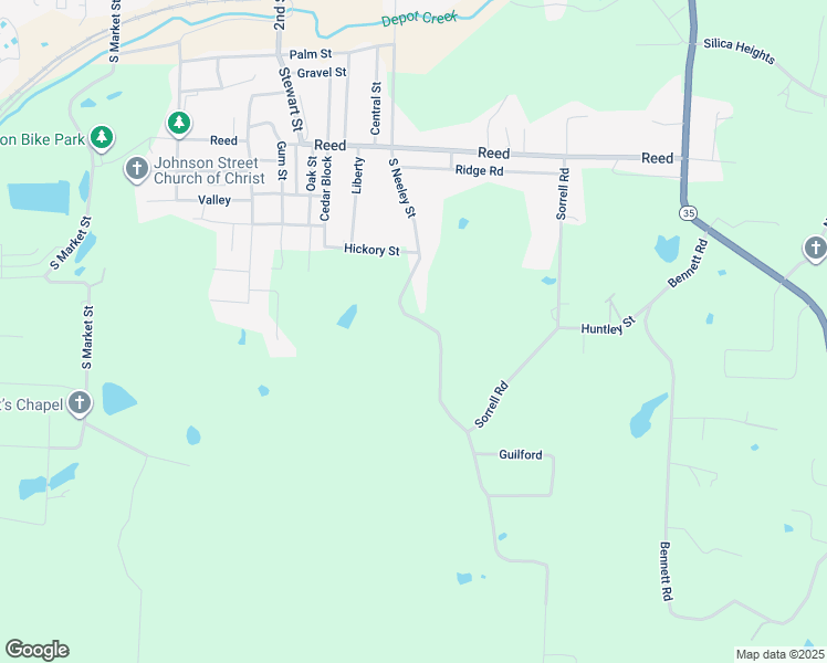 map of restaurants, bars, coffee shops, grocery stores, and more near 2011 South Neeley Street in Benton