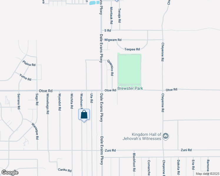 map of restaurants, bars, coffee shops, grocery stores, and more near 16114 Quantico Road in Apple Valley