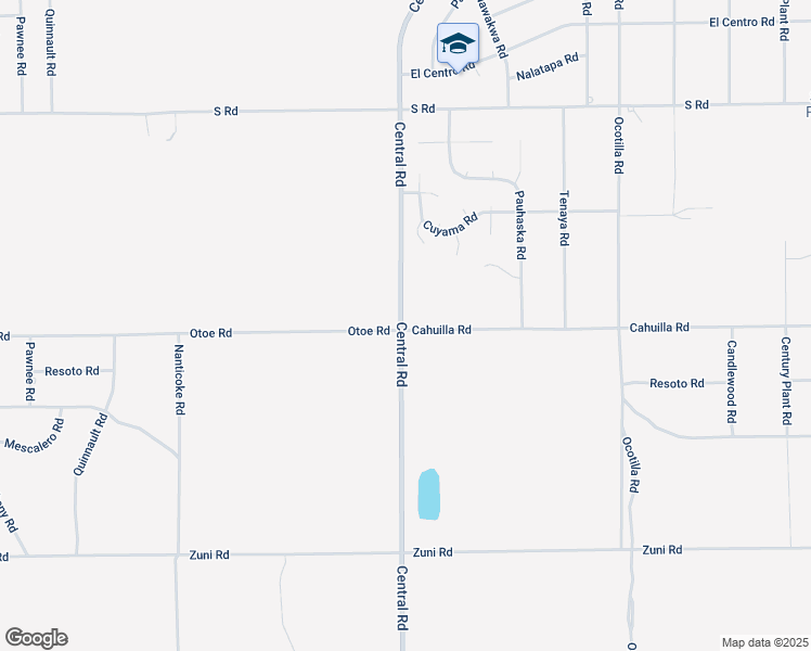 map of restaurants, bars, coffee shops, grocery stores, and more near Cahuilla Road in Apple Valley