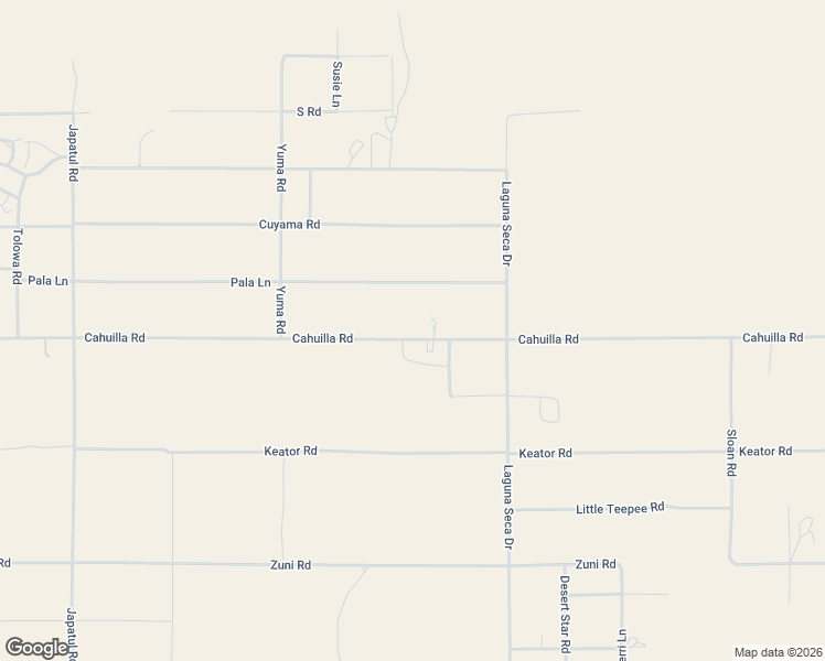 map of restaurants, bars, coffee shops, grocery stores, and more near 24726 Cahuilla Road in Apple Valley