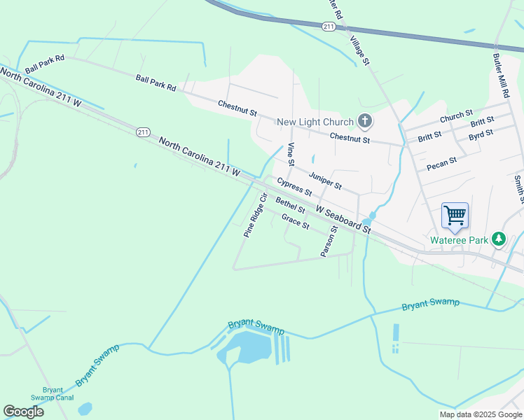 map of restaurants, bars, coffee shops, grocery stores, and more near 508 Grace Street in Bladenboro